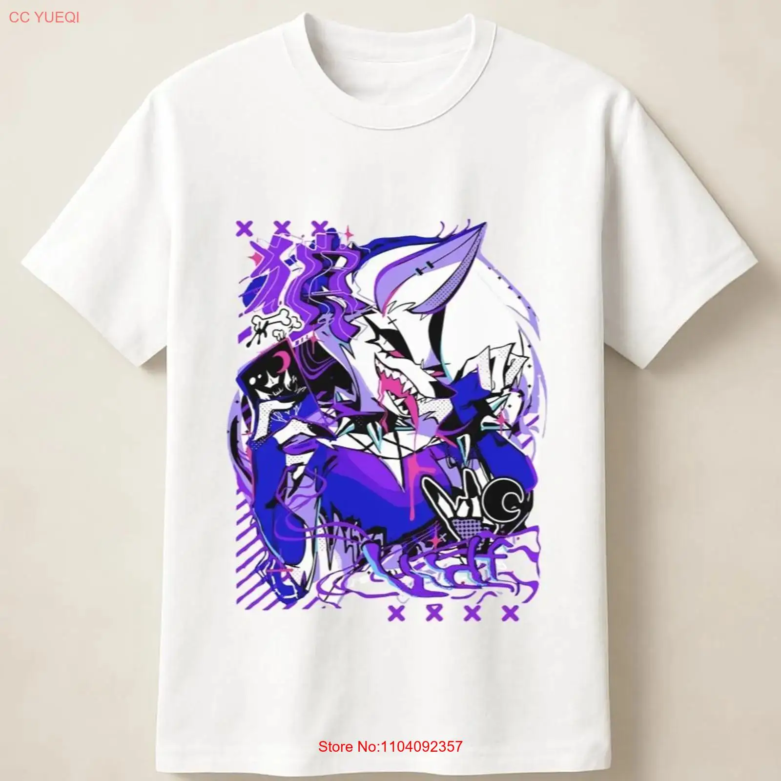 Vintage Fashion Wear - Mor Anime Kurt Grafiti Posteri Çığlık