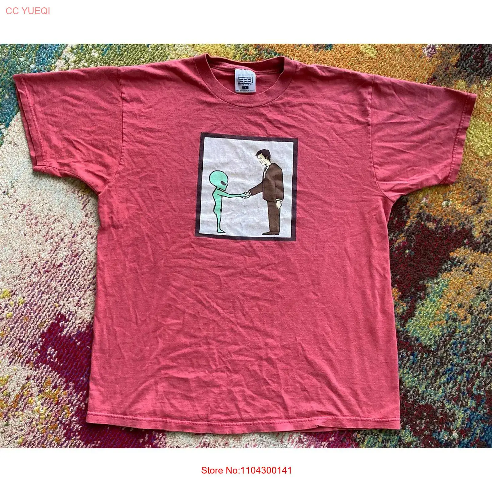 Band Tee Faded 90S - Vintage 90'lar Kask Bandı Tişörtü Alien