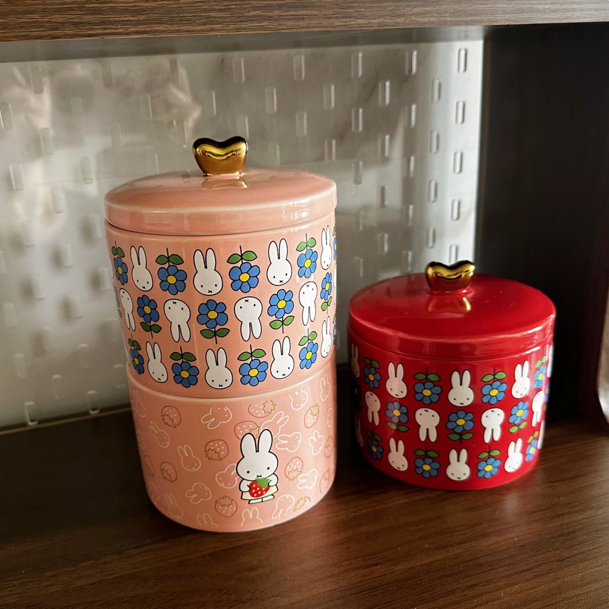 Vintage Fashion Tv - Kusurlu Miffy Tavşanı Dekoratif Kavanoz Vintage