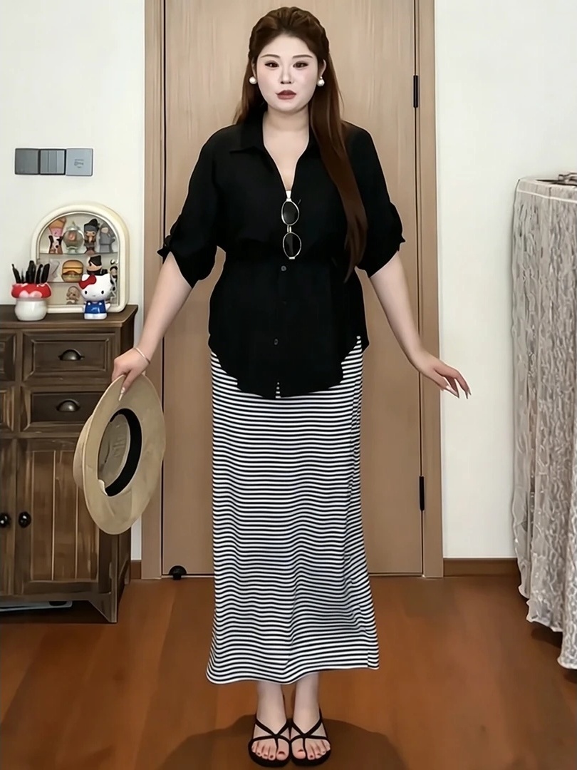 Vintage Fashion Years - Artı Boyutu Kadın Vintage Gömlek Ve