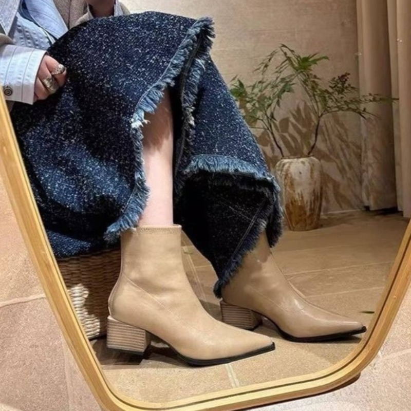 Vintage Fashion Ladies - 2026 Sokak Stili Tasarımcı Vintage Sivri