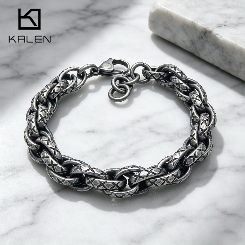 Z Vintage Fashion - Kalen 11mm Ağır Dokulu Küba Zinciri