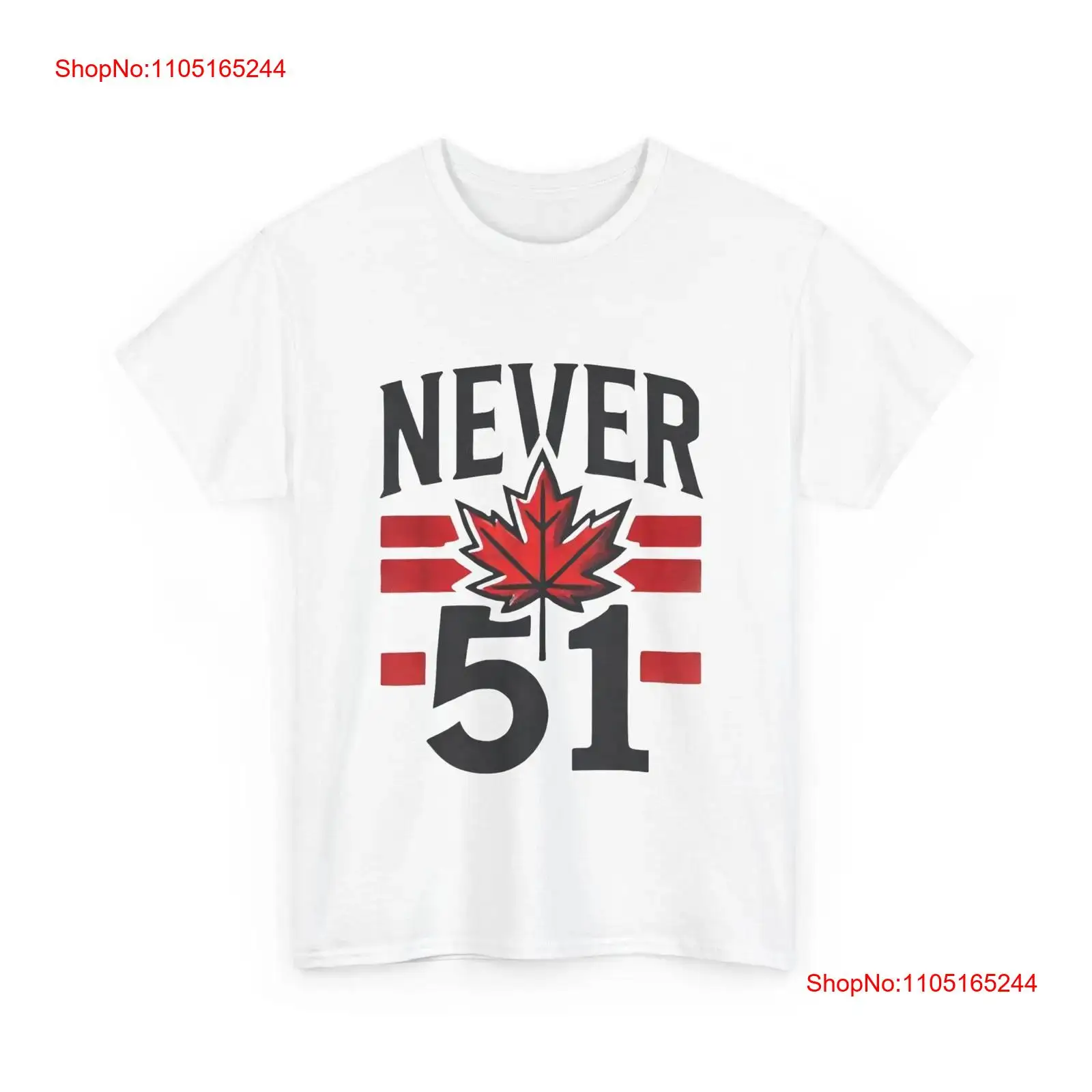 Vintage Fashion Canada - Kanada Tişörtü Never 51 Kanadalı Gururlu