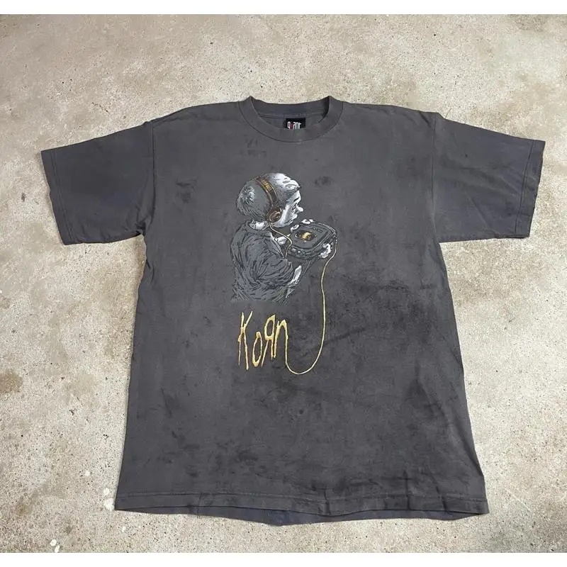 Vintage KORN Follow The Leader - Band Tee Faded 90S incelemesi ve fiyatı