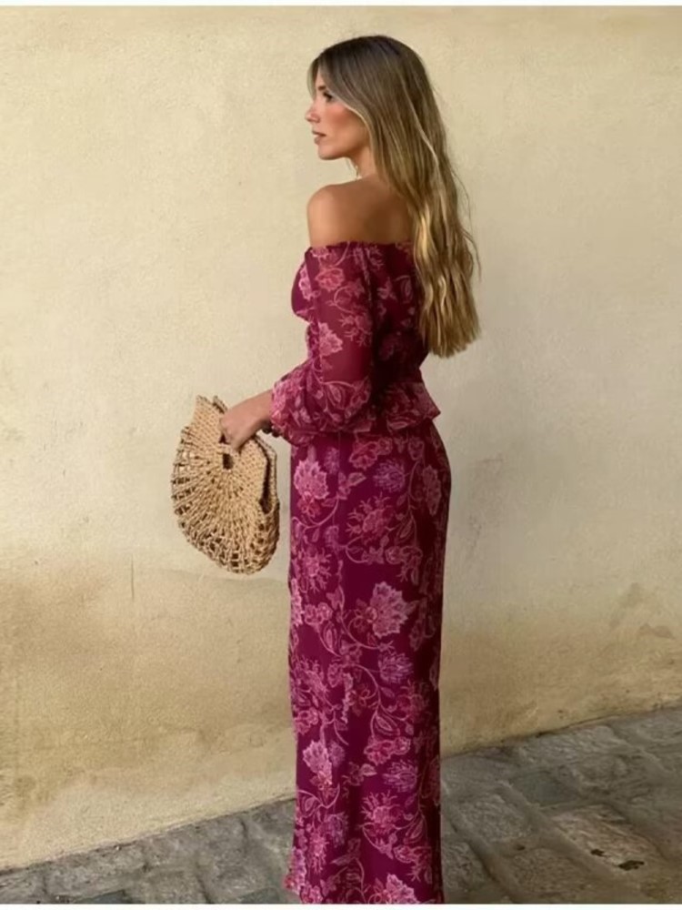 Vintage Seksi Zarif Baskılı Ik - Vintage Fashion Club incelemesi ve fiyatı
