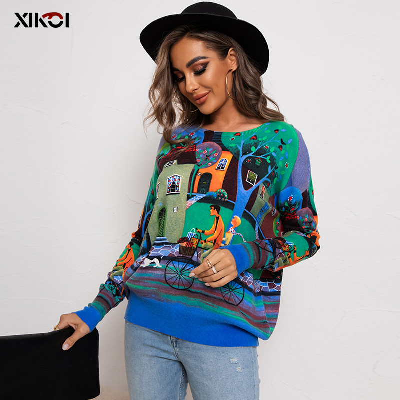 XIKOI 2022 kadın örme kazak mo - Vintage Fashion Years incelemesi ve fiyatı