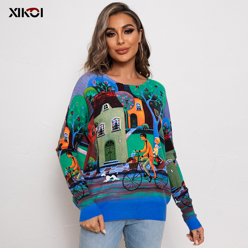 XIKOI 2022 kadın örme kazak mo - Vintage Fashion Years incelemesi ve fiyatı