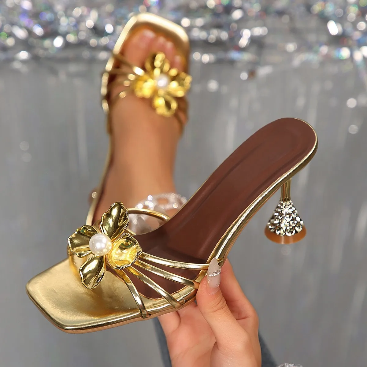 Vintage Metal Çiçek Kristal Ko - Vintage Fashion Ladies incelemesi ve fiyatı