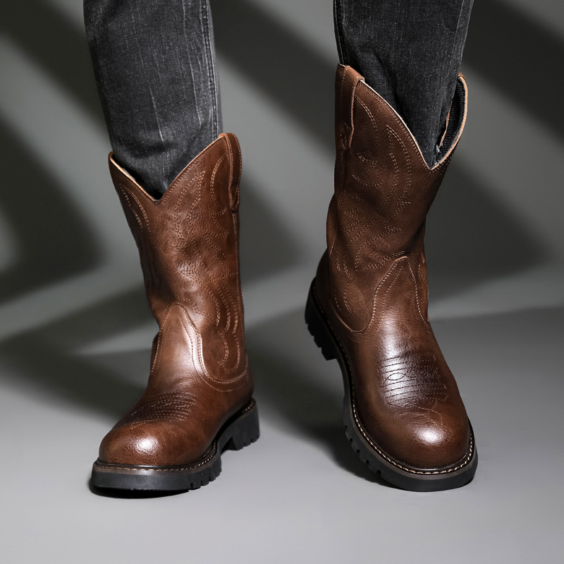 Moda Erkek Kovboy Çizmeleri Ye - Vintage Fashion De incelemesi ve fiyatı