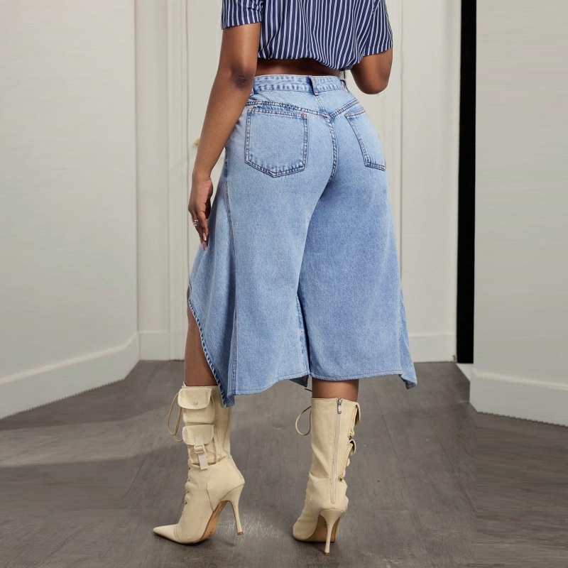 Kadınlar İçin Düzensiz Asimetr - Denim Skirt Midi Vintage incelemesi ve fiyatı