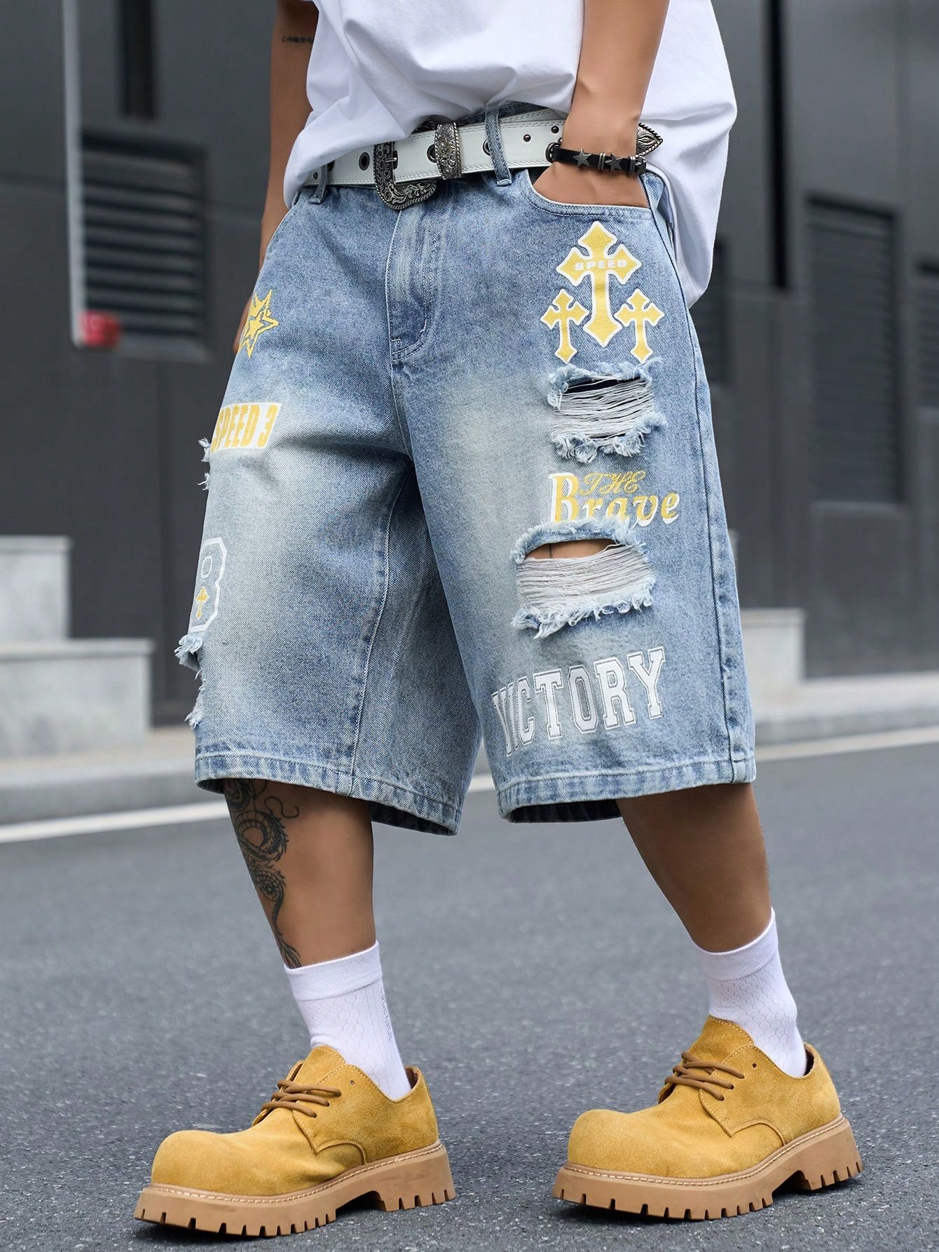 Erkek Bol Kesim Denim Bermuda  - Vintage Fashion Jeans incelemesi ve fiyatı