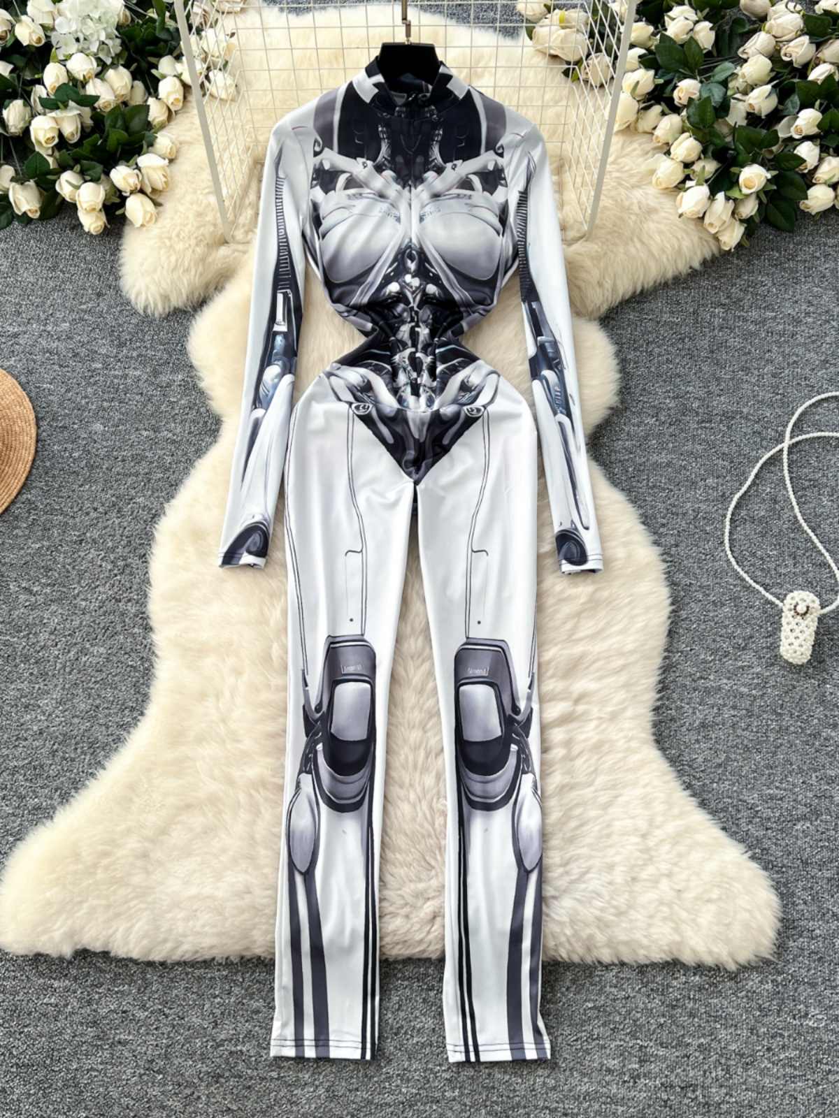 Kadın Gri Baskı Tulumlar Vinta - Vintage Fashion Club incelemesi ve fiyatı